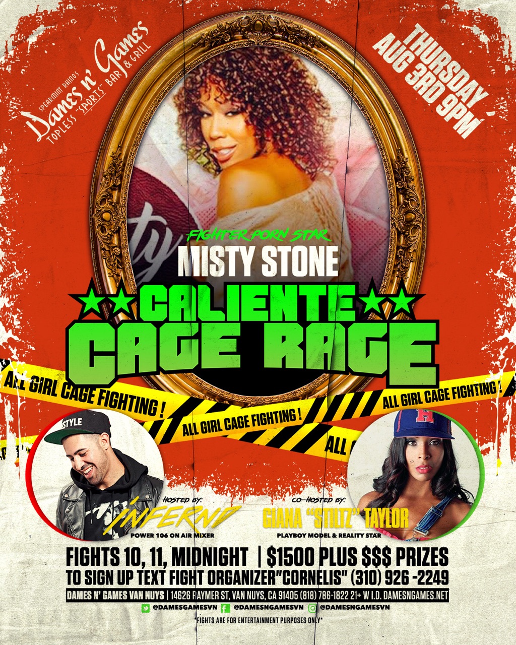 “Misty Stone is the Main Event Tonite at Caliente Cage Rage”