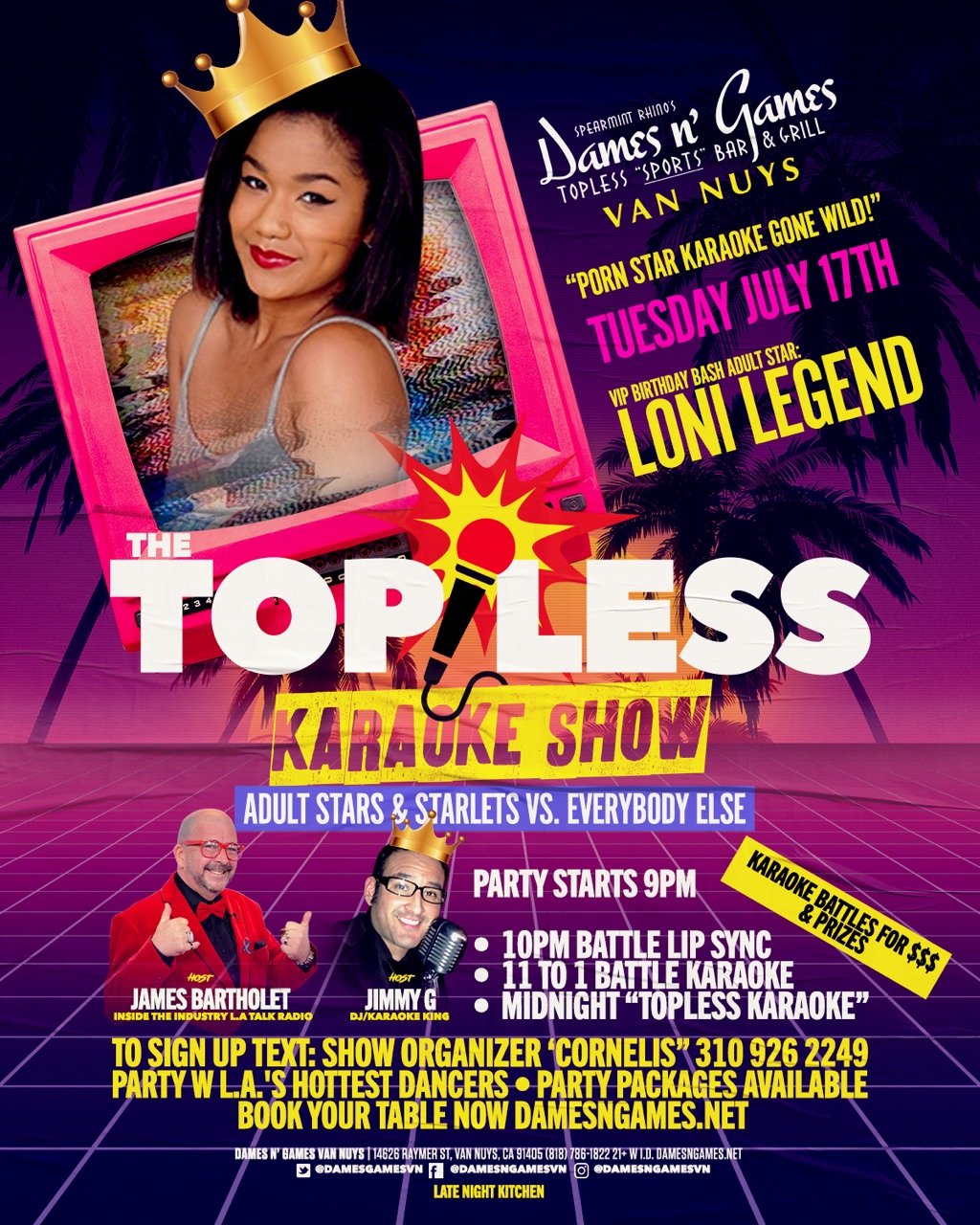 “Loni Legend Birthday Party July 17th, Appearing at Exxotica Miami”