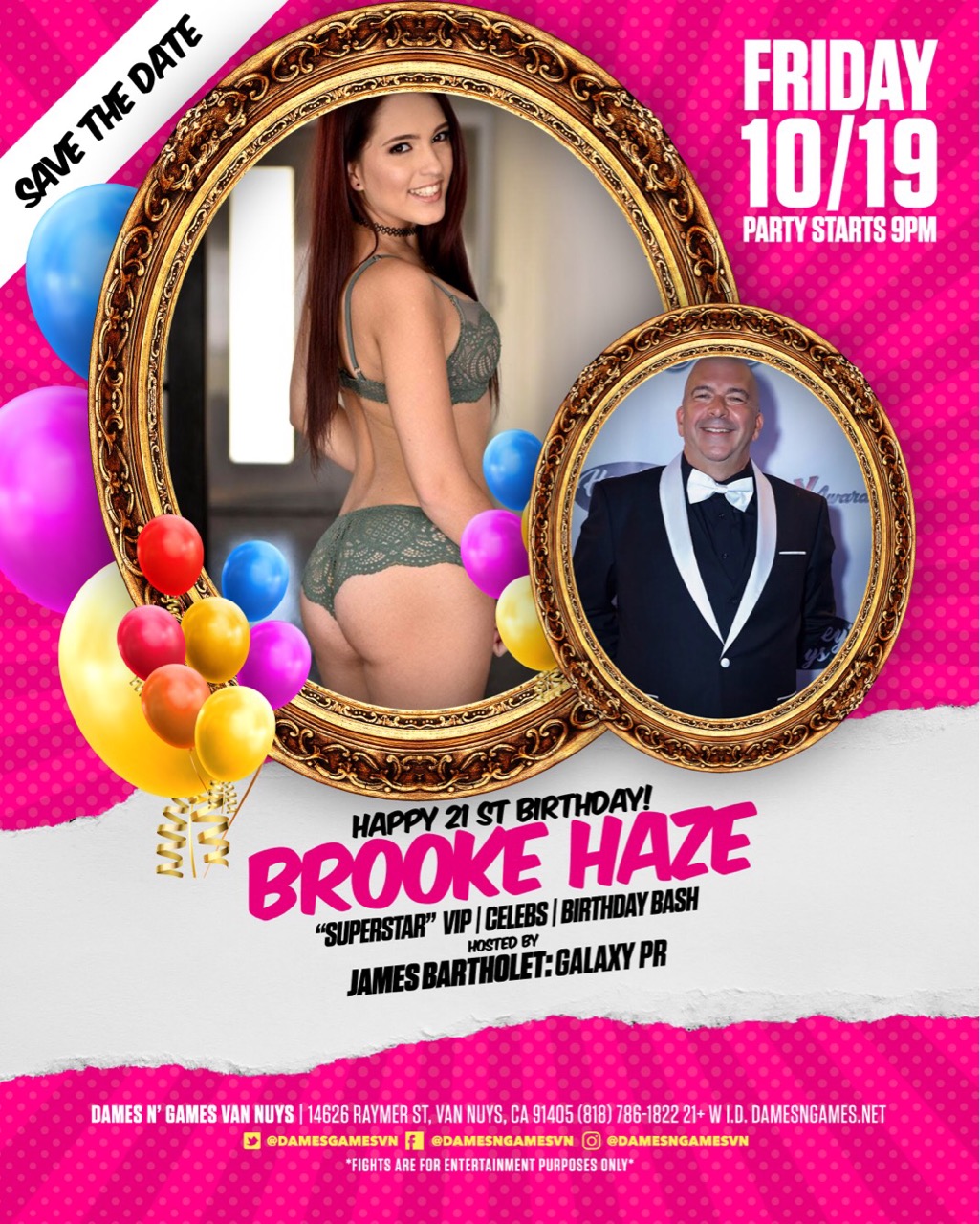 “Brooke Haze’s 21st Birthday Party this Friday October 19th”